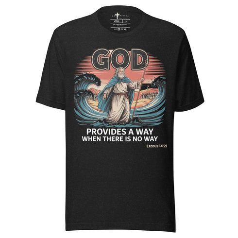 God Provides a Way Christian Bible Verse T-Shirt